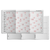 Planungskalender, gefalzt, zweifarbig